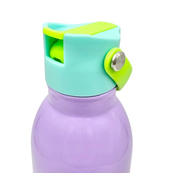 Swig 26 Oz Purple Stainless Steel Water Bottle Green Flip Straw Lid Carry Handle - Picture 2 of 7